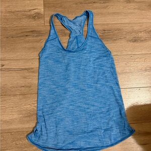 lululemon athletica Heathered Blue Racerback Tank